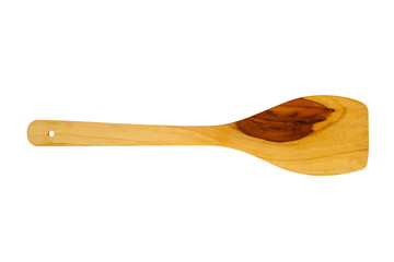 Wooden Spoon, Wooden ladle, Isolated on White Background
