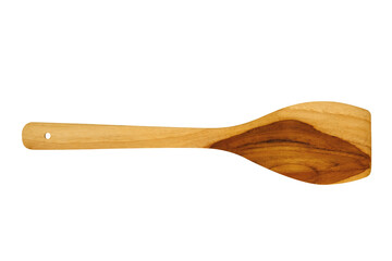 Wooden Spoon, Wooden ladle, Isolated on White Background