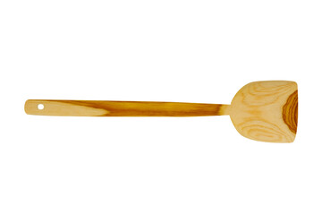 Wooden Spoon, Wooden ladle, Isolated on White Background