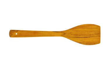 Wooden Spoon, Wooden ladle, Isolated on White Background