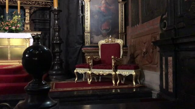 Krakow, Poland, A vase sitting on a table