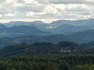 Nice landscape from Mont Chiniac to watch mountains