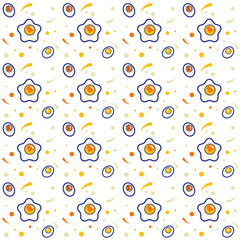 Egg pattern vector for creating various tasks.