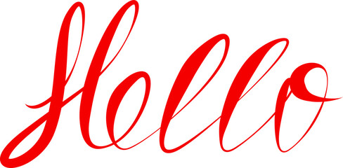 Hand lettering the word 