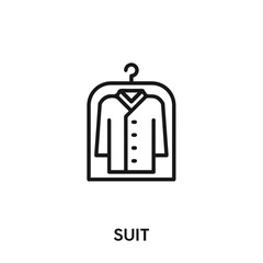 suit vector icon. suit sign symbol. Modern simple icon element for your design
