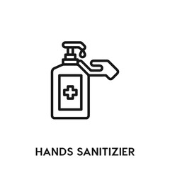 hands sanitizer vector icon. hands sanitizer sign symbol. Modern simple icon element for your design