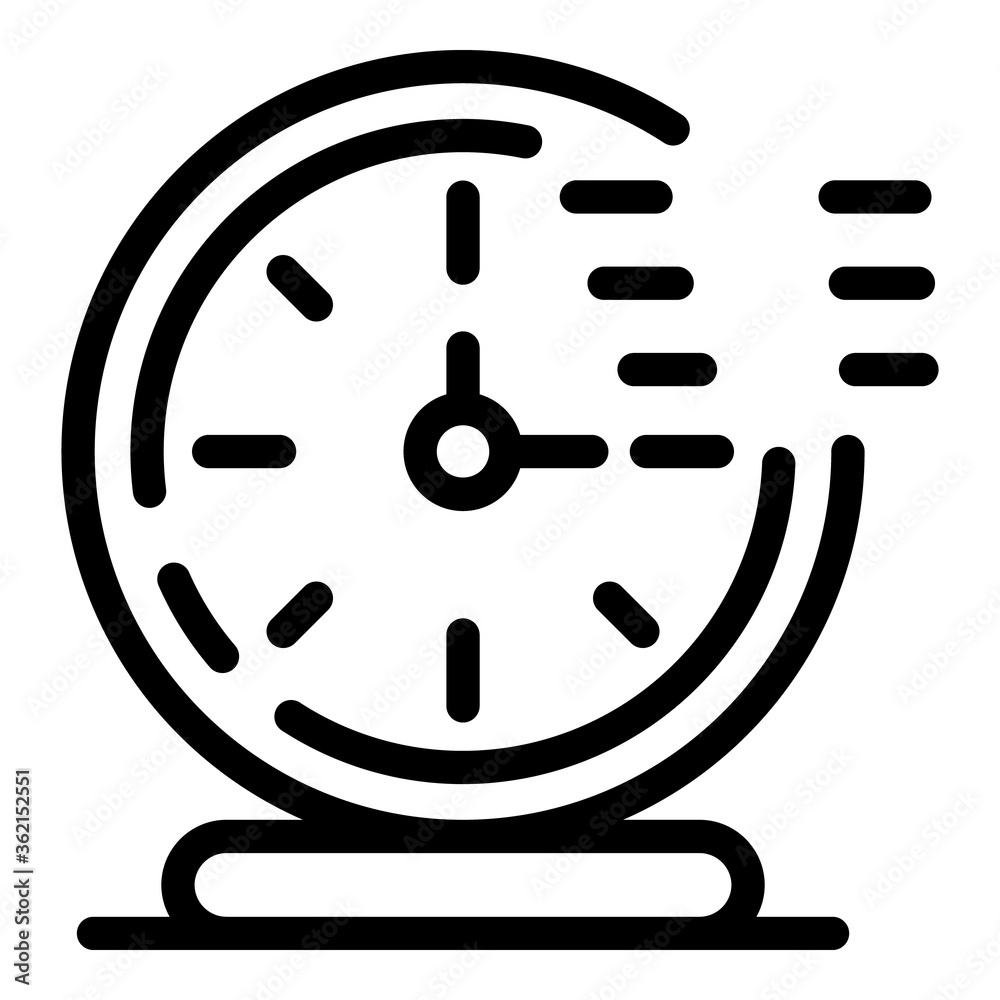 Poster timer clock stopwatch icon. outline timer clock stopwatch vector icon for web design isolated on whi