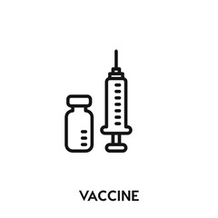 vaccine vector icon. vaccine sign symbol. Modern simple icon element for your design