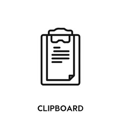 clipboard vector icon. Giveaway sign symbol. Modern simple icon element for your design