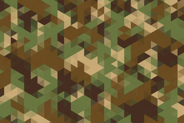 triangles pattern in camouflage military army fabric style texture