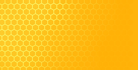 yellow hexagonal honeycomb mesh pattern with text space