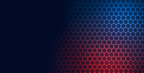 hexagonal technology pattern mesh background with text space