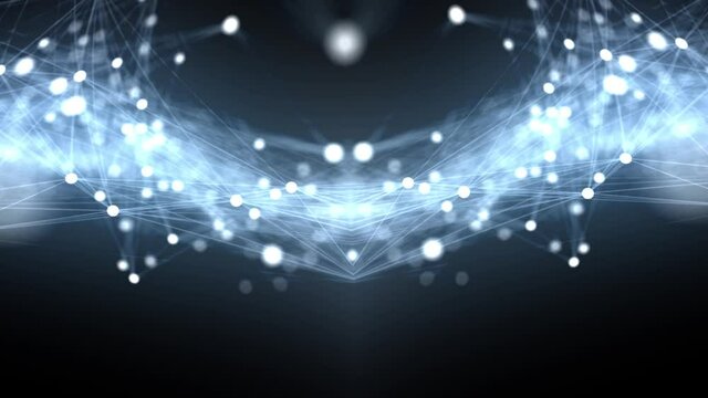 4k animated background of lines and dots