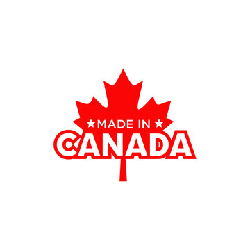 Emblem logo of Made in Canada product design
