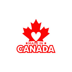 Emblem logo of Made in Canada product design