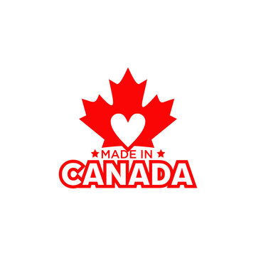 Emblem logo of Made in Canada product design
