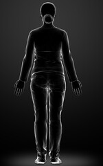 Fototapeta na wymiar 3d rendered illustration of the female body