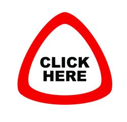 click here sign on white background