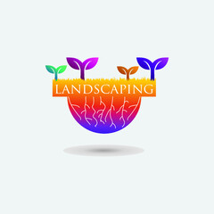 Colorful landscaping design