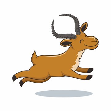 Impala Cartoon Cute Antelope