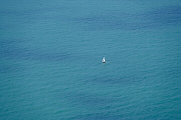 Panorama del Mar Ligure dalla frazione di Montemarcello ad Ameglia, in Liguria.