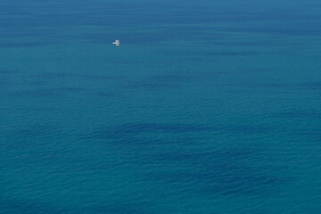 Panorama del Mar Ligure dalla frazione di Montemarcello ad Ameglia, in Liguria.