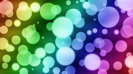 Abstract bokeh lights with soft focus light background
