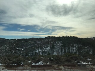 winter in the mountains