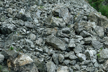 Old mountain stones slope texture background