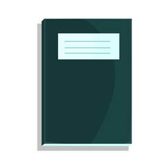 illustration of a notebook, flat design