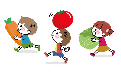 野菜　子ども　食育