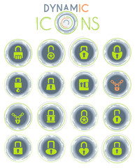 lock dynamic icons