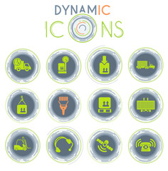 Logistics dynamic icons