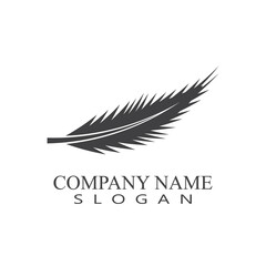 Palm tree summer logo template