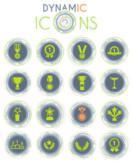 Medals and tropheys dynamic icons