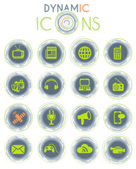 media dynamic icons