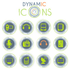 Media dynamic icons