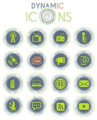 Media dynamic icons
