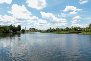 Thai lifestyle river in Thailand