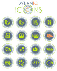 money symbols dynamic icons