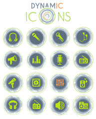 musical equipment dynamic icons