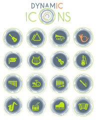 musical instruments dynamic icons