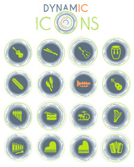 musical instruments dynamic icons