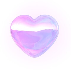 3Dレンダリング_オーロラシンプルハート