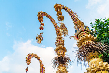 Penjor in Bali Indonesia