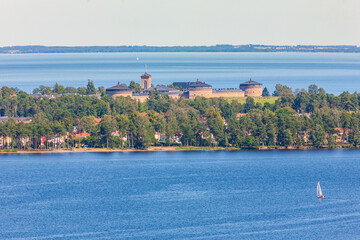 Fototapeta na wymiar View at Karlsborg's fortress in Sweden
