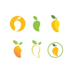 Mango logo flat design vector