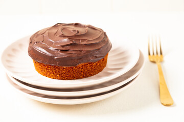 chocolate cake on a plate