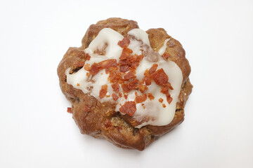 Cookie with bacon topping