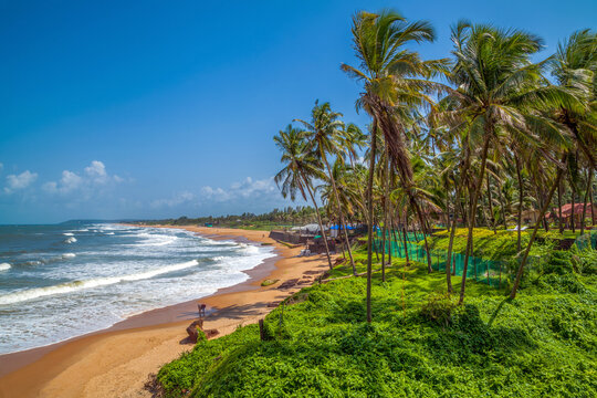 Beautiful Sinquerim Beach of Goa, Famous tourist destination, Goa, India